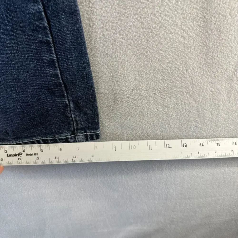 Ariat Jeans Men's 30x32 Blue Relaxed Bootcut M4 Denim Whisker Faded Workwear - Picture 6 of 11